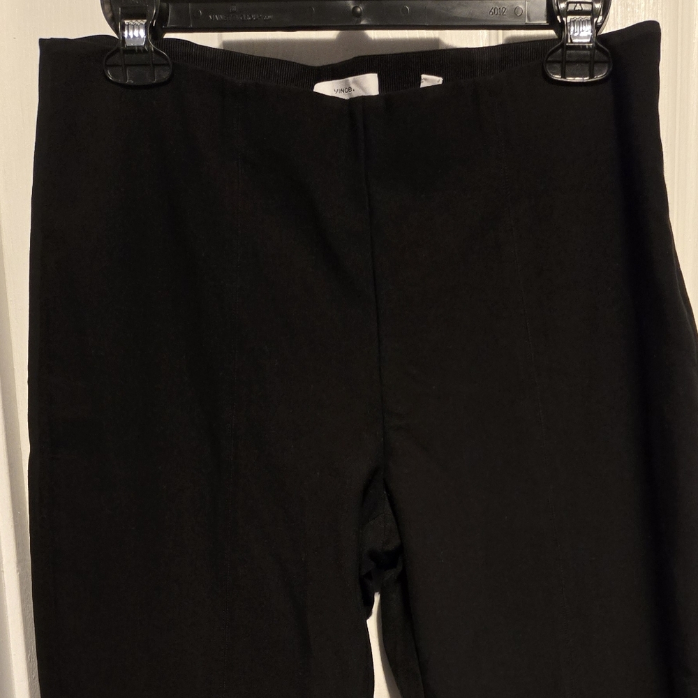 Vince Stitch-Front Seam Leggings Color Black Size L/G - Picture 14 of 16